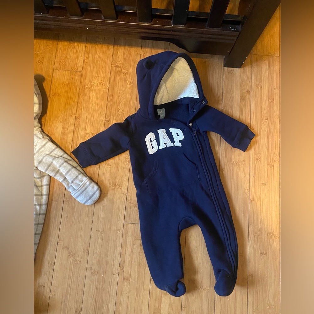 Gap blue one piece 6-9 months